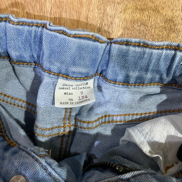 Zara Girls Short Denim Skirt - Picture 6 of 7